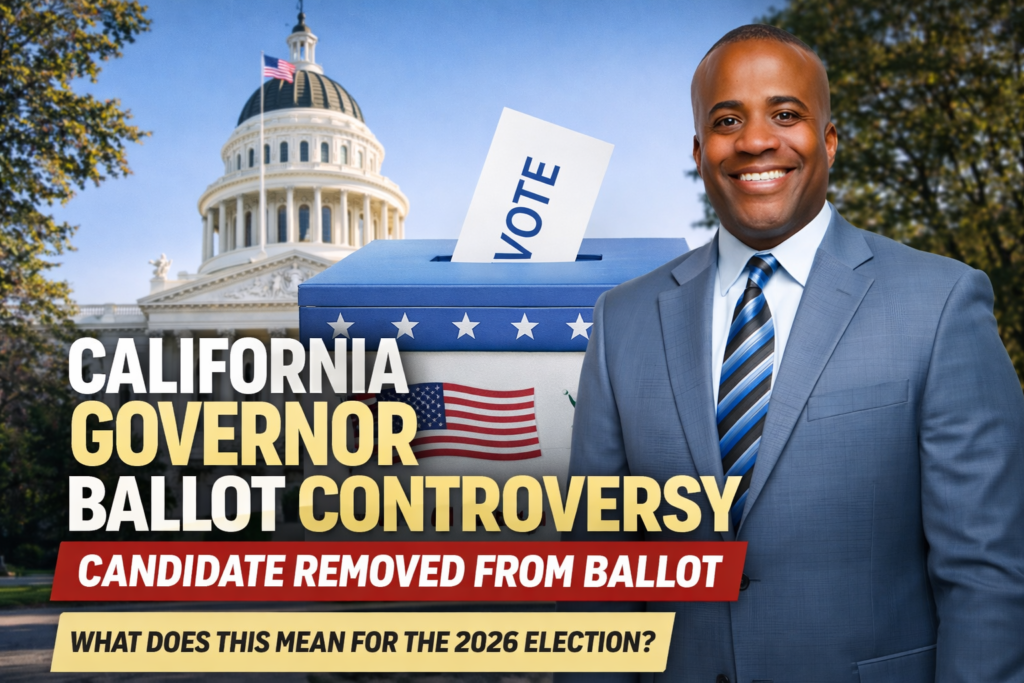 California governor ballot controversy election voting ballot removal