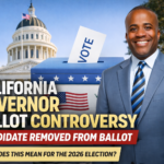 California governor ballot controversy election voting ballot removal